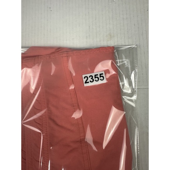 AFTCO Fishing Shorts Coral  Women's L Elastic Waist Pockets Quick Dry 3.5" In - Picture 6 of 6